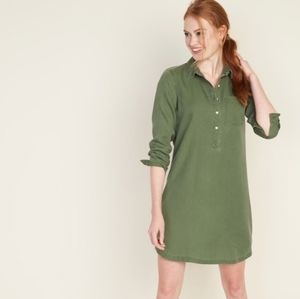 💛Free with purchase💛 🚨LAST CALL 🚨 Old Navy Khaki Green Shirt Dress
